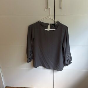 Forever21 grey long sleeve top size XS
